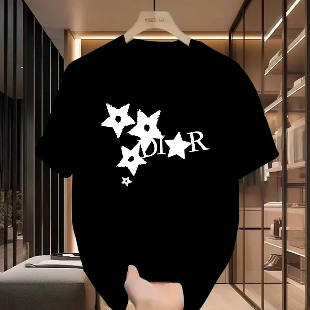 T-shirt décontracté pour femme, style Harajuku Y2K, design de luxe