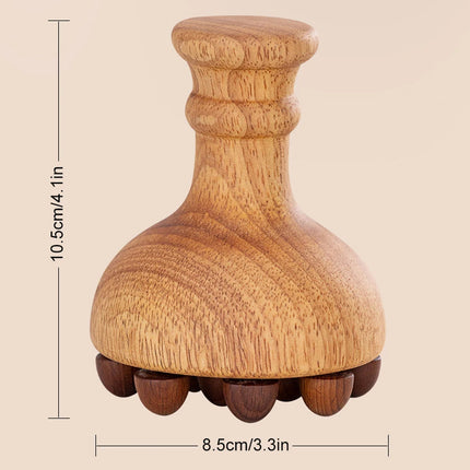 Wooden Mushroom Massager - Lymphatic Drainage & Body Therapy Tool