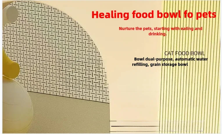 Automatic Pet Feeder Water Dispenser - 2-in-1 Bowl Set - Deribla Store