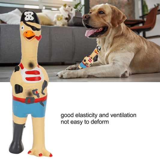 Screaming Chicken Dog Toy - Durable Squeaky Rubber Toy for Dogs - Deribla Store