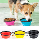 Collapsible Dog Bowl - Portable Silicone Travel Pet Food & Water Bowl - Deribla Store