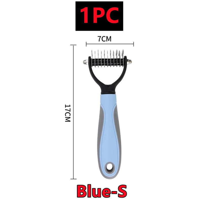 Professional Dog Dematting Comb - Wooden Handle Knot Remover Brush for Dogs & Cats - Deribla Store