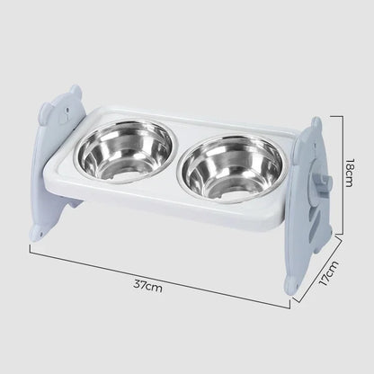 Elevated Tilted Pet Bowl