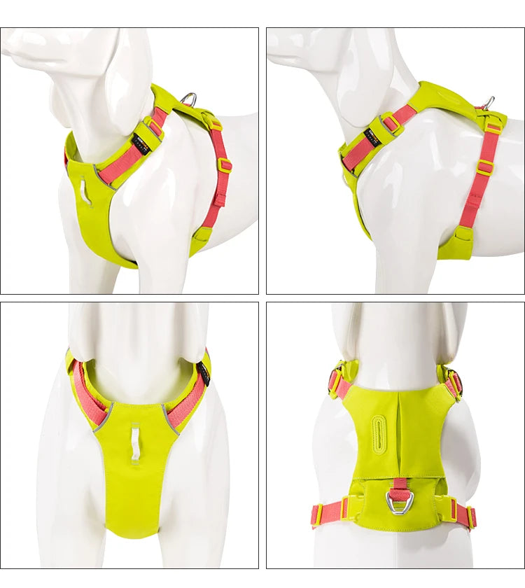 No-Pull Dog Harness - Reflective Nylon with Pocket & Adjustable Fit - Deribla Store