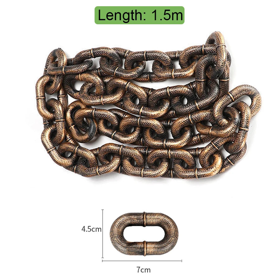Heavy-Duty Plastic Chain Dog Leash - Durable Simulated Metal Chain for Medium to Large Dogs - Deribla Store