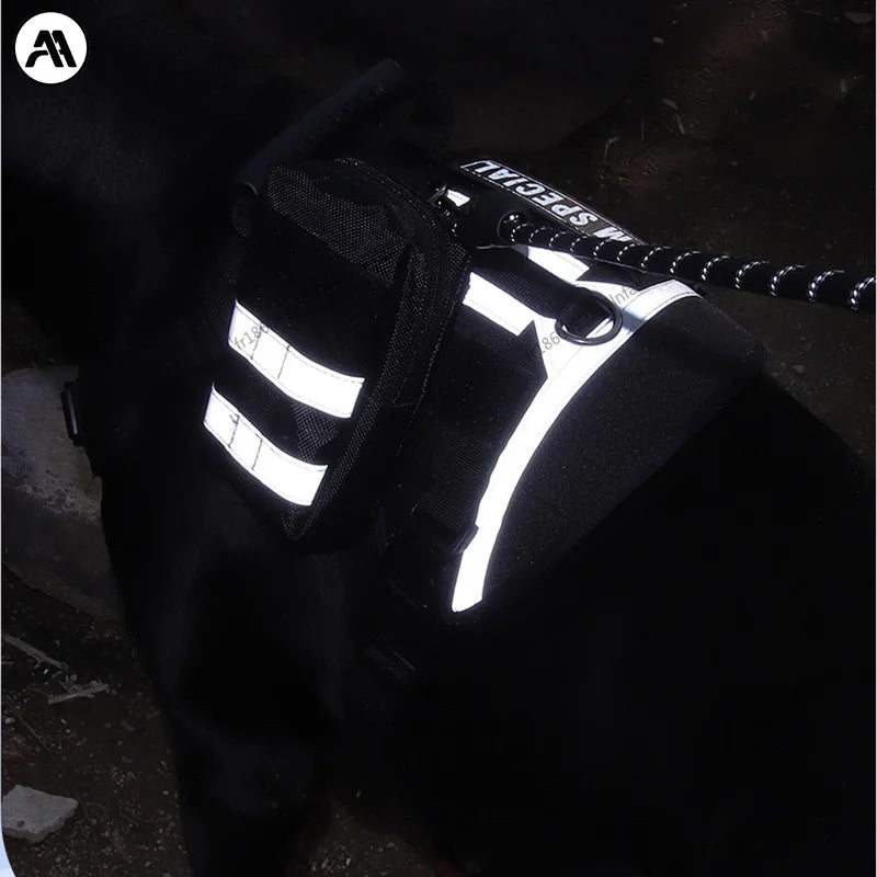 Tactical Dog Harness - Reflective No-Pull Vest for Large Dogs with Handle - Deribla Store