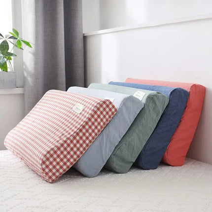 Cotton Latex Pillowcase - Washable Memory Foam Cover