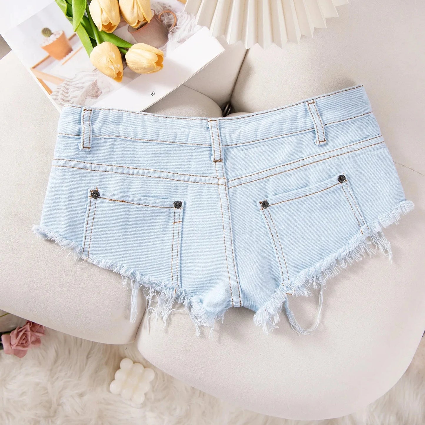 25 New Summer Fashion Sexy Low Waist Ripped Women's Denim Shorts Hot Pants Jeans Booty Shorts Deribla Store