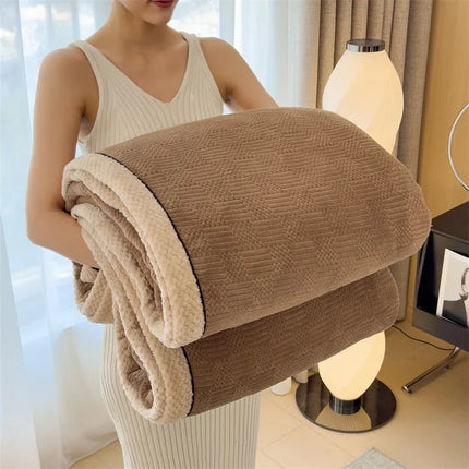 Velvet Blanket - Soft Warm Fleece Throw for Bed & Sofa