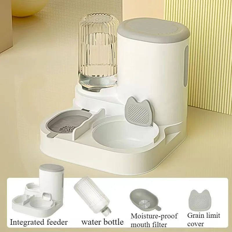 Automatic Pet Feeder Water Dispenser - 2-in-1 Bowl Set - Deribla Store