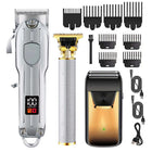 Hair Clipper & Beard Trimmer Set - Rechargeable Barber Kit