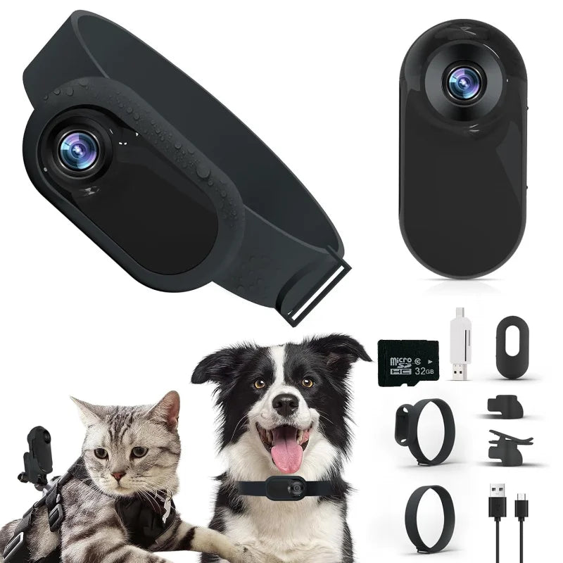 HD 1080P Pet Collar Camera