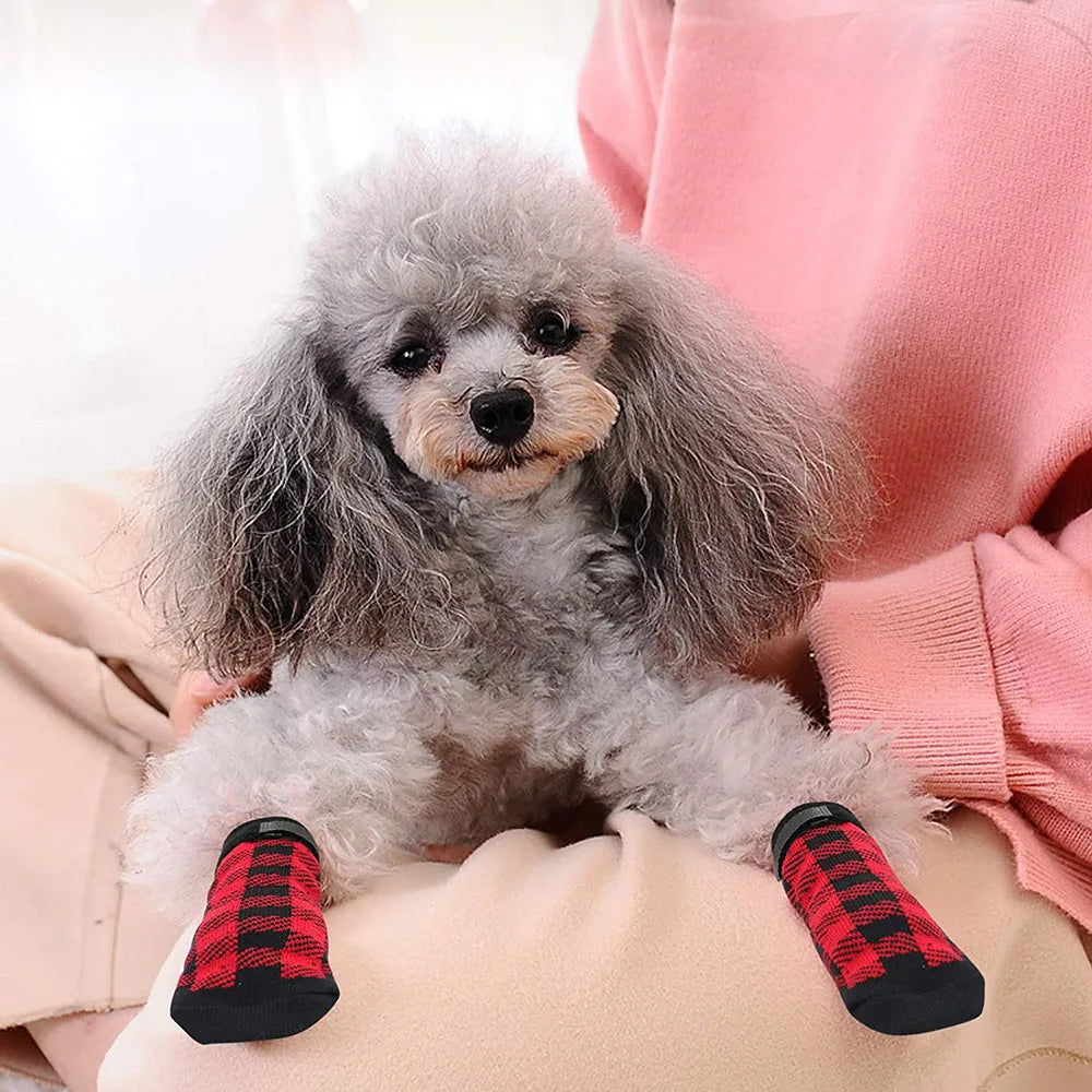 Dog Socks Anti-Slip - Soft Knitted Paw Protector for Indoor Wear - Deribla Store