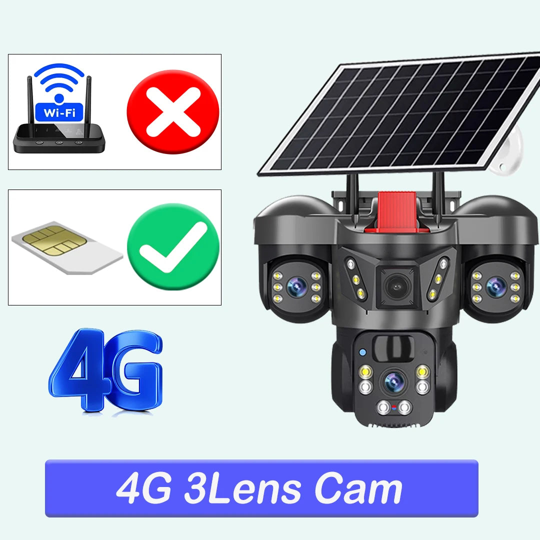15MP 4G Solar Security Camera
