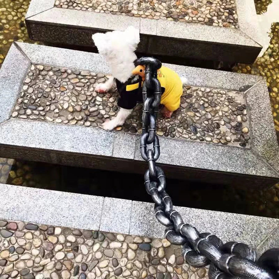 Heavy-Duty Plastic Chain Dog Leash - Durable Simulated Metal Chain for Medium to Large Dogs - Deribla Store