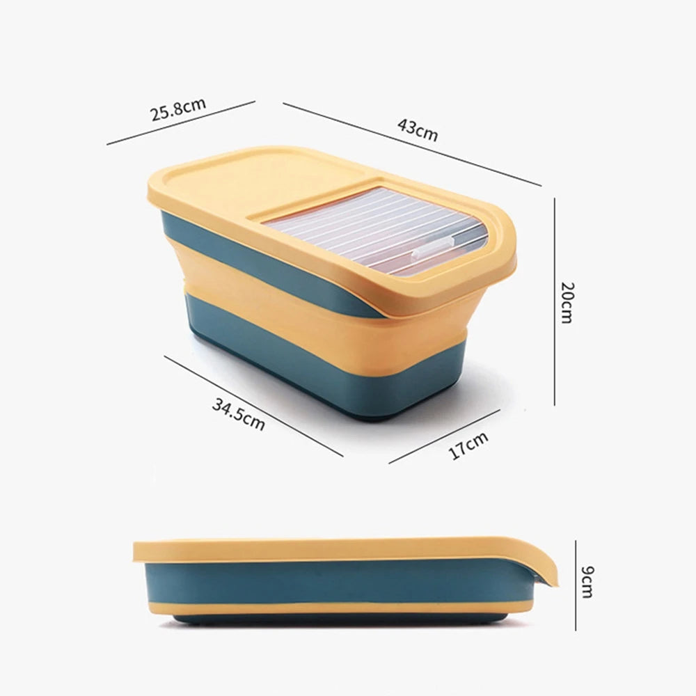 Collapsible Pet Food Storage Container