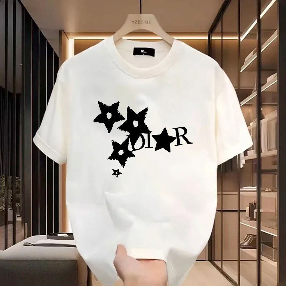 T-shirt décontracté pour femme, style Harajuku Y2K, design de luxe