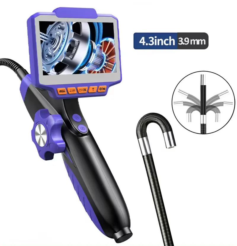 Endoscope Articulé 360° HD 1080P - 4.3" Display Borescope