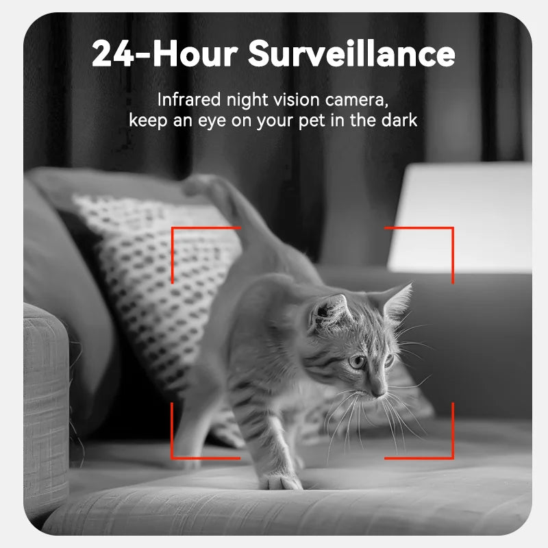 Smart Automatic Pet Feeder with HD Camera - WiFi App Control Food Dispenser for Cats & Dogs - Deribla Store