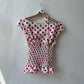 Polka dot Vintage Pink Hot Cute Dress Aesthetic Slim Y2K Short