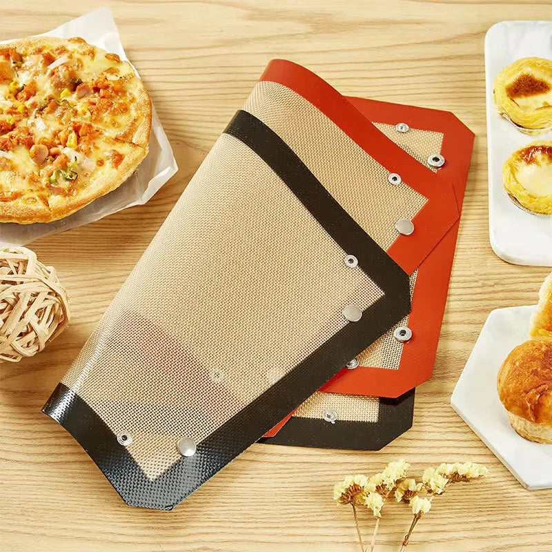 Portable Oven Baking Mat Button Silicone Baking Mat Heat-Resistant