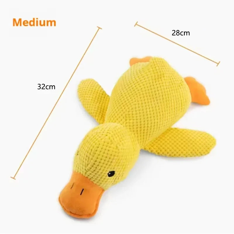 4-in-1 Stomping Duck Dog Toy - Interactive Squeaky Plush with Teeth Cleaning - Deribla Store