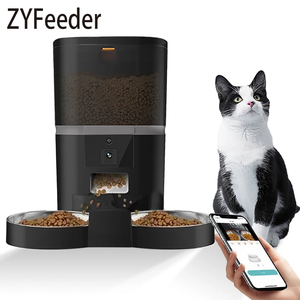 Automatic Pet Feeder 4L Cat Dog Camera