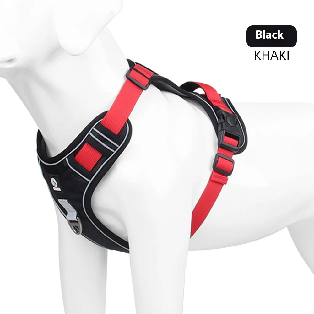 Anti-Pull Reflective Dog Harness - Multi-Point Adjustable No-Pull Vest - Deribla Store