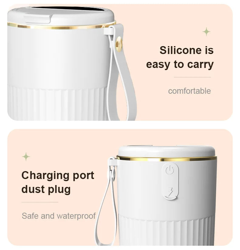 Rechargeable Portable Juicer - 14-Blade Fast Mixing Blender with 2400mAh Battery (400ml) - Deribla Store