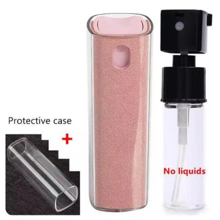 Portable Screen Cleaner Kit components including spray bottle and protective case.
