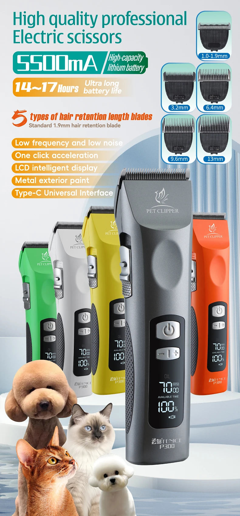 Pet Grooming Clipper 