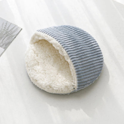 Cozy Fleece Bed Mat for Small Pets - Round Nest for Hamster, Hedgehog & Rabbit - Deribla Store