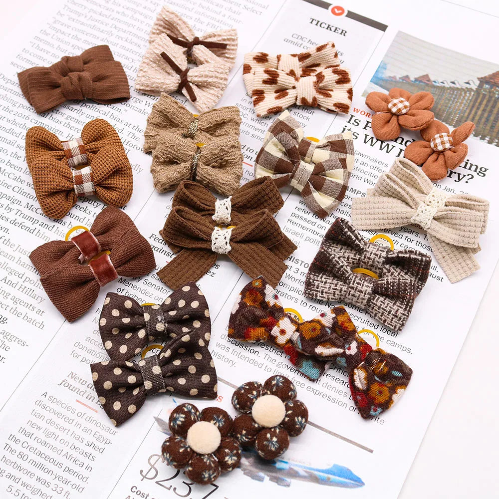 Dog Hair Bows Rubber Bands
