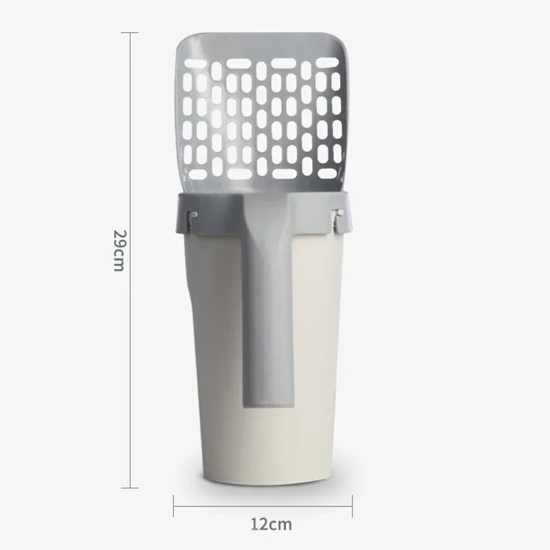 Cat Litter Scoop Shovel - Self-Cleaning Filter Toilet Garbage Picker with Waste Bags - Deribla Store