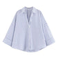 HipSeam Wide Sleeved Shirt Women Spring Asymmetric Hem