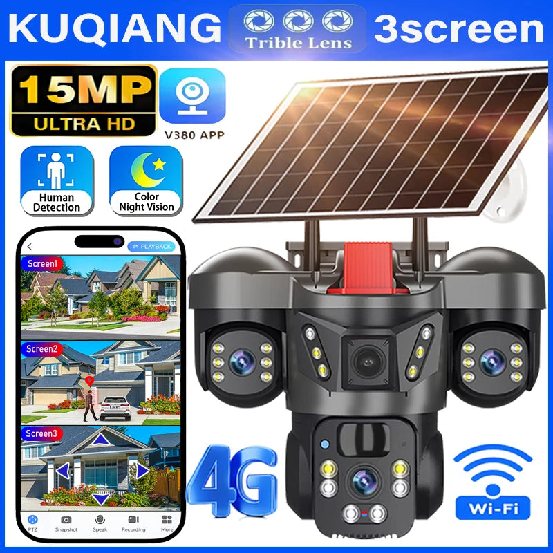 15MP 4G Solar Security Camera