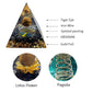 6cm Energy Pyramid Orgonite Reiki Natural Amethyst Ball Healing