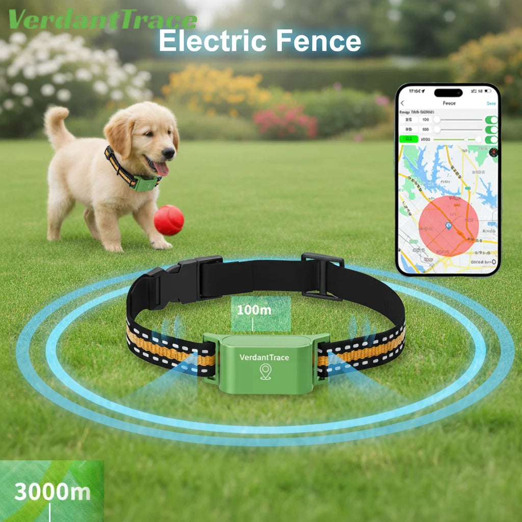 4G GPS Pet Tracker Collar - 850mAh Battery, Real-Time Tracking, Electronic Fence, Waterproof - Deribla Store