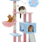 Flower Cat Tree - Multi-Level Tower with Sisal Posts, Hammock & Ramp for Indoor Cats - Deribla Store