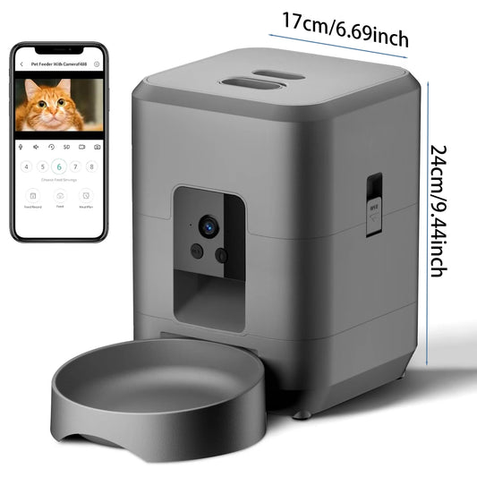 ZYfeeder 2L Smart Pet Feeder with WiFi Camera - Automatic Food Dispenser for Cats & Dogs - Deribla Store