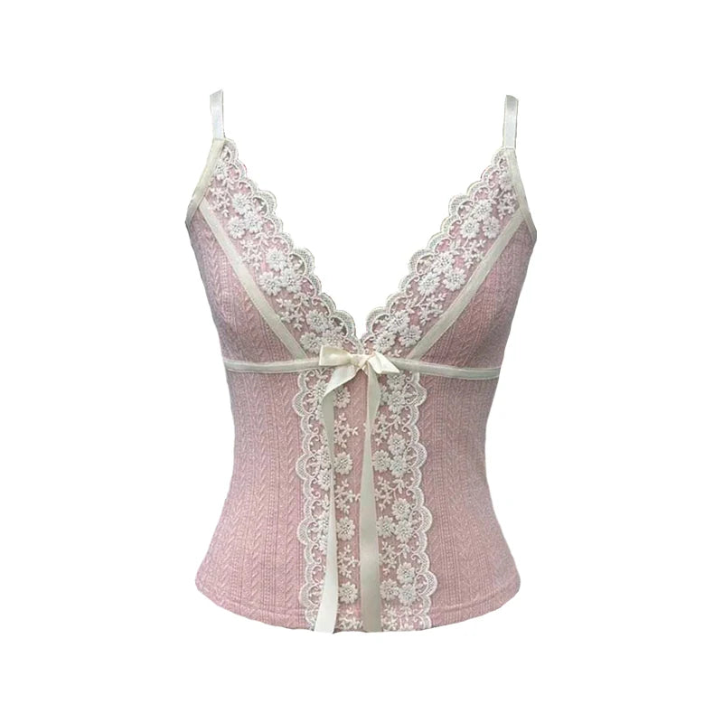 Y2K Harajuku Kawaii Sweet Women's Camisole Top Casual Slim