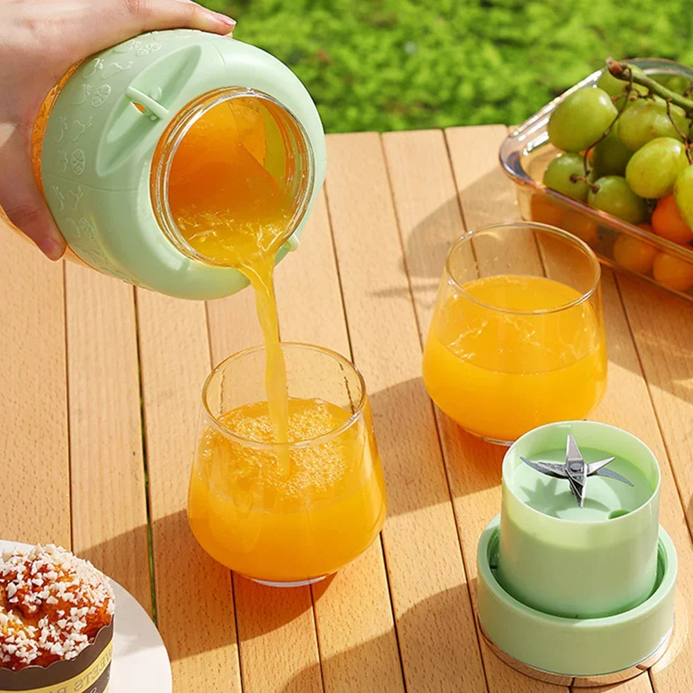 Electric Blender 800ML Portable 1200mAh - 6/12 Blades USB - Deribla Store