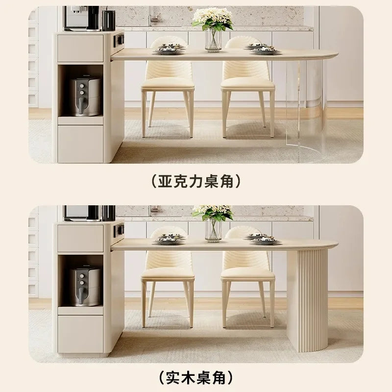 Kitchen Island with Extendable Dining Table