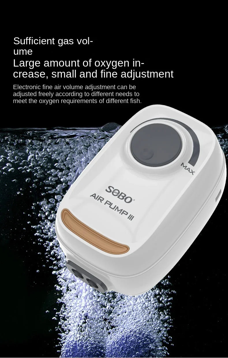 SOBO High Power AR-30 6W Mute Oxygen Pump Fish Tank Oxygenation Pump Household Oxygenator Small Fish Tank Air PumpPump - Deribla Store