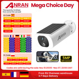 Solar Camera ANRAN 5MP Outdoor - WiFi Battery Color Night Vision