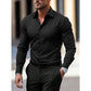 FGKKS Men Casual White Shirt Brand Fashion Solid Color Long