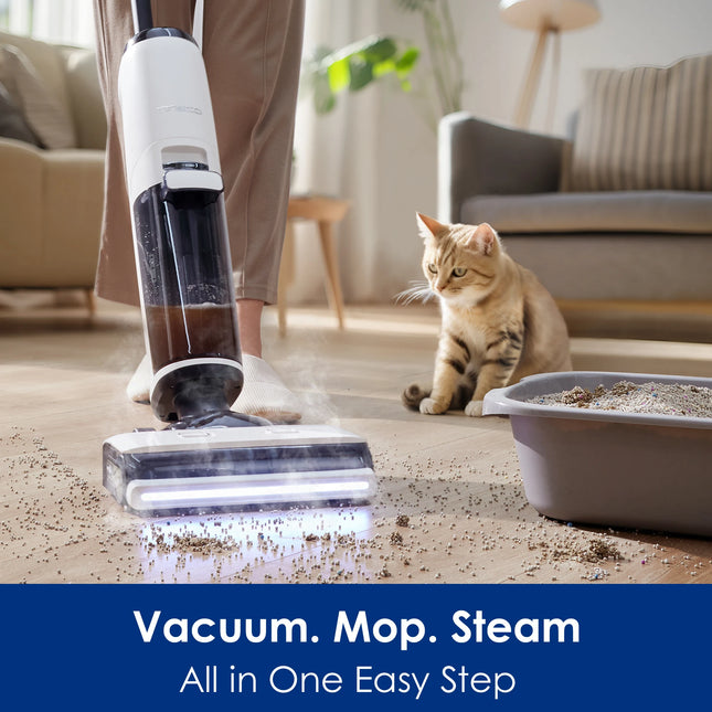 Cordless Wet Dry Vacuum - Tineco Floor ONE S7 Steam Mop