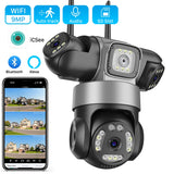 Security Camera 8K 15MP 3-Lens - WiFi PTZ Outdoor CCTV