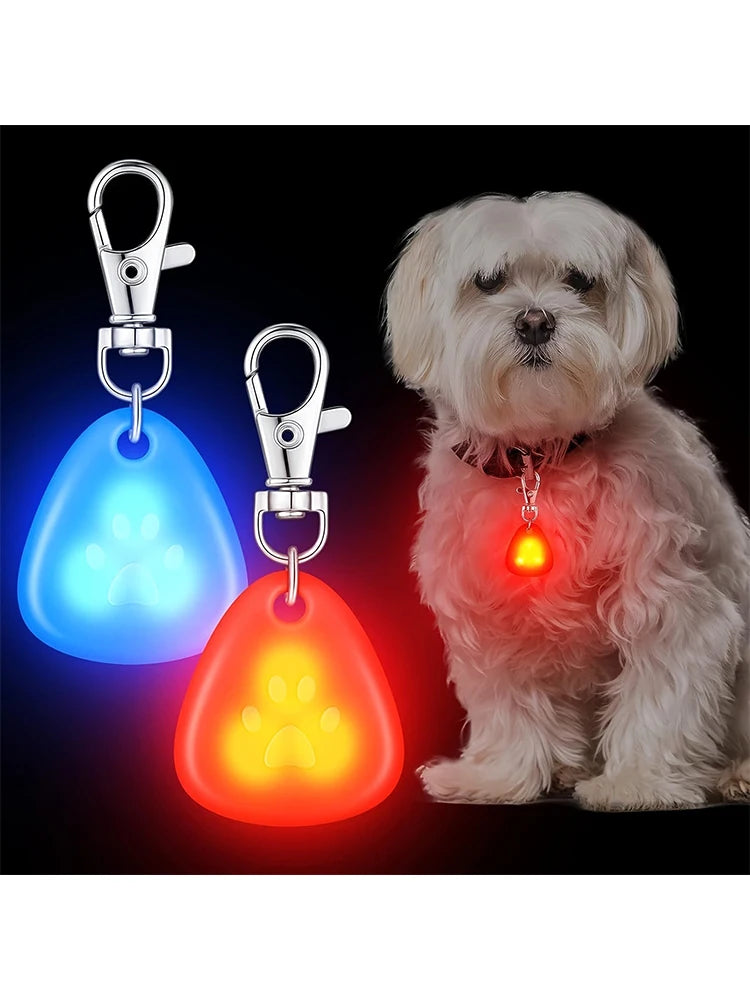 Night Walking Dog Luminous Pendant - LED Safety Light for Pet Collars (1-2 Pcs) - Deribla Store