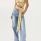 Women s Off Shoulder Ruffle Crop Tops Summer Boho Floral Print